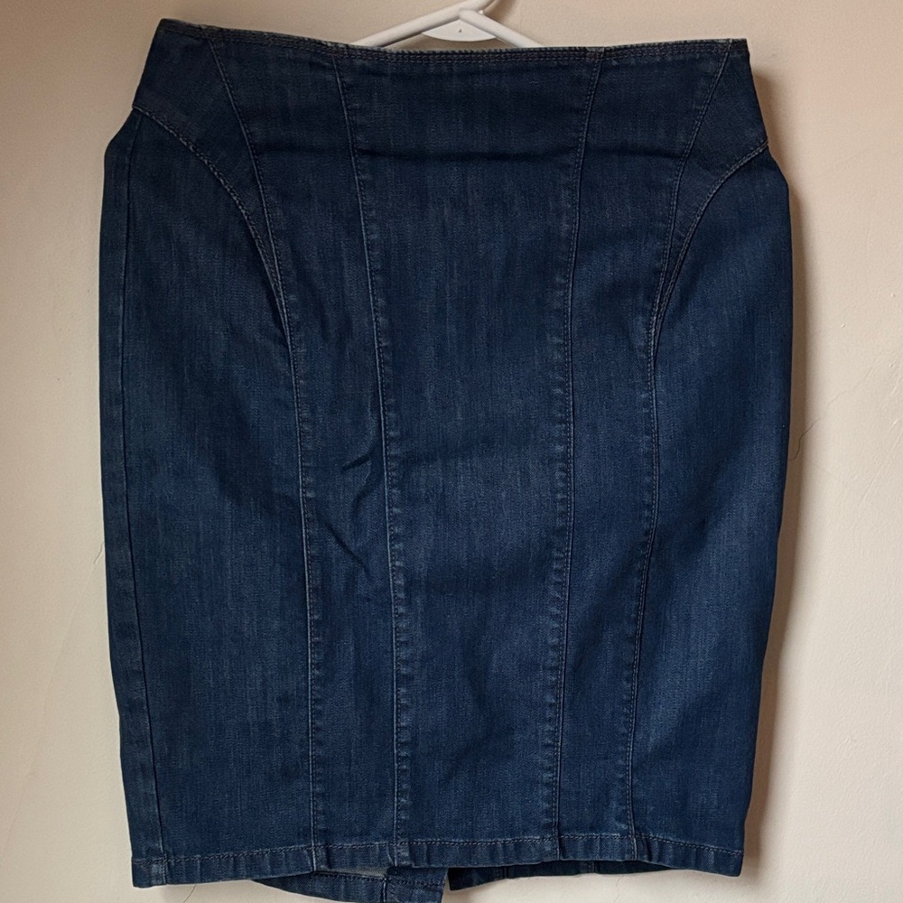 Ann Taylor Dark Blue Pencil Skirt